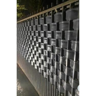 Imagem de Protetor Fechamento Portão Grade Varanda 10 a 50m ((25m Cinza Escuro))