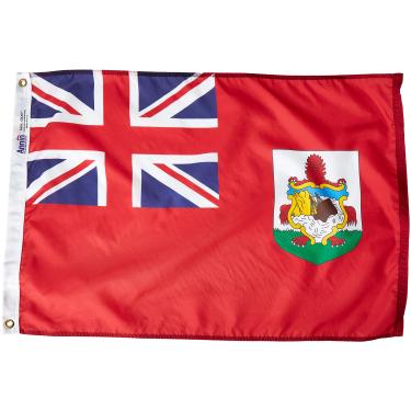 Imagem de Annin Flagmakers Modelo 220020 Bandeira de Bermuda Nylon SolarGuard NYL-Glo, 6 x 90 cm, 100% feito nos EUA para especificações oficiais de design das Nações Unidas