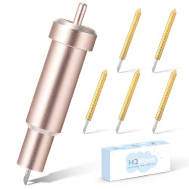Imagem de HQMaster Kit de lâmina e suporte de ponta fina premium compatível com Explore 3/Air 2/Air/One/Maker 3/Maker Lâminas de substituição para máquina de corte para vinil com glitter, papelão, couro