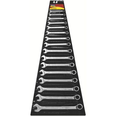 Imagem de Jogo De Chaves Combinadas Com Corpo Forjado Em Aço Especial Cromado 16 Peças Em Polegadas