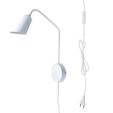 Imagem de Arandela De Parede New City C/ Plug E Interruptor - Branco