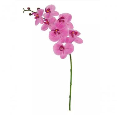 Imagem de Haste Flor Orquidea Phalaenopsis Real Toque C-coat X7 Rosa 63cm