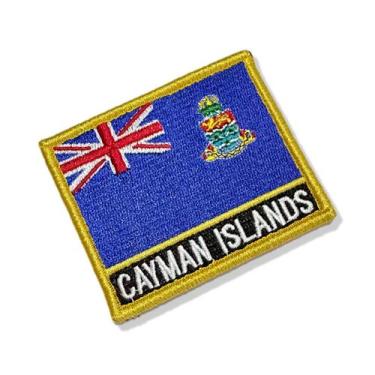 Imagem de BP0422N-001 Bandeira Ilhas Cayman Patch Bordado 7,5x6,3cm - BR44