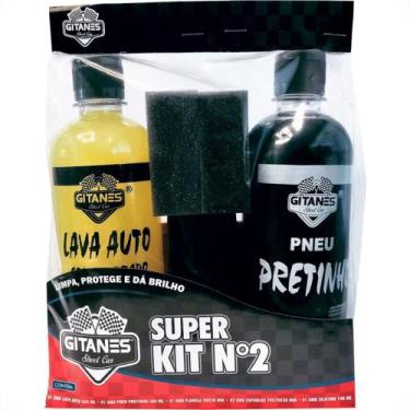 Imagem de Kit Automotivo Limpeza Gitanes Com 6 Pecas 0024