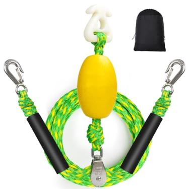 Imagem de ASVAEVAS Arnês De Reboque Barco Autocentrante Para Tubos, Corda Com Polia E Ganchos Grandes 1 A 4 Pessoas, Tubos Rebocáveis, Esqui Aquático, Wakeboard