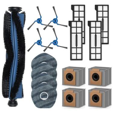 Imagem de Peças de reposição compatíveis com aspirador de pó Omni Eufy X10 Pro, escova de rolo, filtro de escova lateral, esfregão, almofadas de pano, saco de pó, acessórios para aspirador de pó