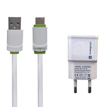 Imagem de Carregador Compatível com Motorola One Vision Cabo USB C E Fonte - Sum