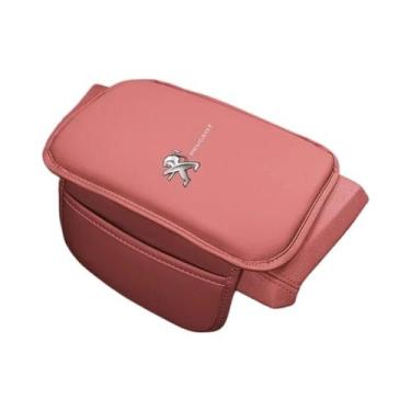 Imagem de Almofada Universal De Couro Para Apoio De Braço De Carro, Para Peugeot