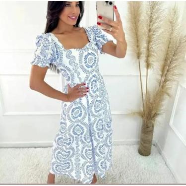 Imagem de Vestido com elastano nas costas - Lá belle, único 