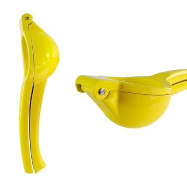 Imagem de Espremedor de Limão em Metal, 22 cm, Amarelo, 250g