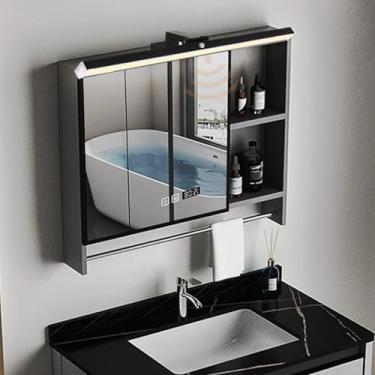 Imagem de Iluminação LED de espelho de banheiro à prova d'água com sensor de movimento arandela de parede de ângulo ajustável 180° lâmpada de parede giratória luzes de maquiagem lâmpadas de imagem sala de estar