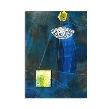 Imagem de Arte de parede Max Ernst, Hommage to Velasquez, reproduções de arte em tela pinturas famosas pôsteres Max Ernst Print Abstract Pictures Wall Decor 100x70cm (33x28in) sem moldura