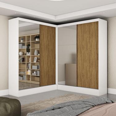 Imagem de Closet Casal Duplo Belém 4 Portas Plus 4 Gavetas Carioca Móveis