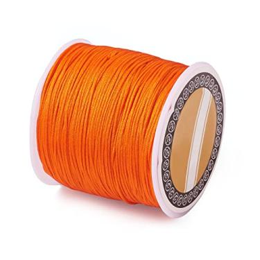 Imagem de Cheriswelry Fio De Nylon Para Contas 100 M E 0,8 Mm, Laranja Escuro, Nó Chinês, Rabo Rato, Rolo Linha Macramê, Fazer Joias, Materiais Embrulho Kumihimo, Artesanato Faça Você Mesmo