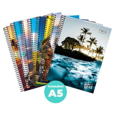 Imagem de Caderno de Arame Espiral Pequeno A5 1/4 48 fls Positive Vibes - Nova C