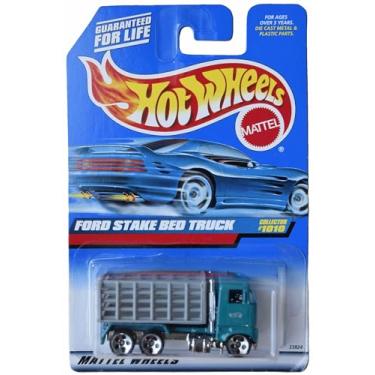Imagem de Matchbox Hot Wheels Ford Stake Bed Truck, Green/Gray #1010