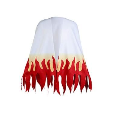 Imagem de Haydory Kochou Shinobu/Agatsuma Zenitsu/Rengoku Kyoujurou Capa Cosplay Fantasia Quimono Capa Robe Halloween Terno Adulto, Branco, 3G