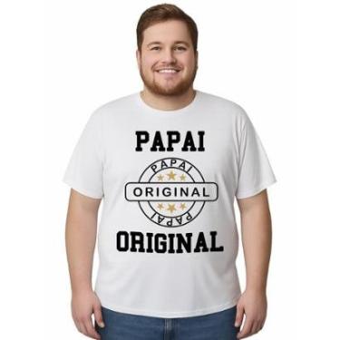 Imagem de Camiseta Manga Curta Papai Original Tamanho Plus Size-Masculino
