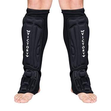 Imagem de Kickboxing, Muay Thai MMA Martial Arts caneleiras, protetor de canela para crianças e adultos, Large