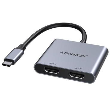 Imagem de Adaptador USB-C para HDMI Duplo 4K@60Hz - Compatível com Dell XPS 13/1