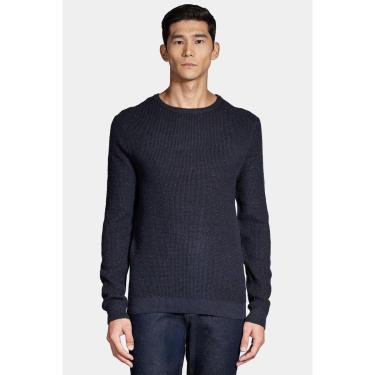 Imagem de Tricot Manga Longa Botone Waffle Marinho-Masculino