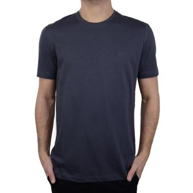Imagem de Camiseta Masculina MC Lado Avesso Regular Cinza - LH17400B-Masculino