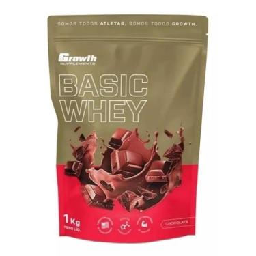 Imagem de Whey Protein Growth Basic Whey (1kg) - Growth Supplements Sabor Chocol