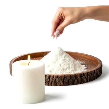 Imagem de Cera de Palma 100% 1kg Vegetal em Pó Para Velas Artesanais - Velas de 