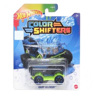 Imagem de Carrinho Hot Wheels Muda De Cor Color Shifters Mattel 1/64 Dairy Delivery
