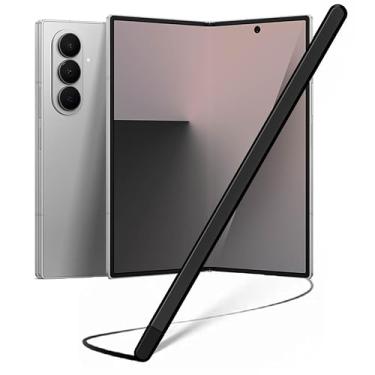 Imagem de Caneta Stylus para Samsung Galaxy Z Fold 7 (suporta tela interna externa), liga fina Fold7 Stylus SPen de substituição para Galaxy Z Fold 7 6 5 Phone Touch Screen Slim S Pen Fold Edition - preta