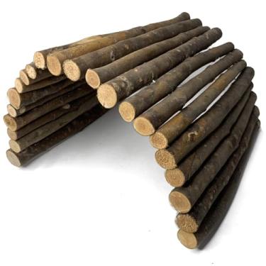 Imagem de Hamiledyi Escada extragrande de coelho, brinquedo de madeira faça você mesmo, ponte de mastigação e escalada, túnel de gaiola de chinchilas, túnel / esconderijo / cabana/rampa/divisor para animais pequenos porquinho da índia e esquilo