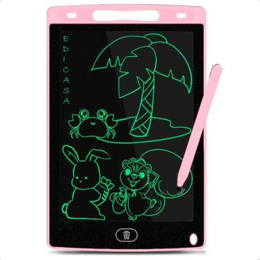 Imagem de Lousa Mágica Infantil Digital Desenho Notas E Diversão - NoBrand, Rosa
