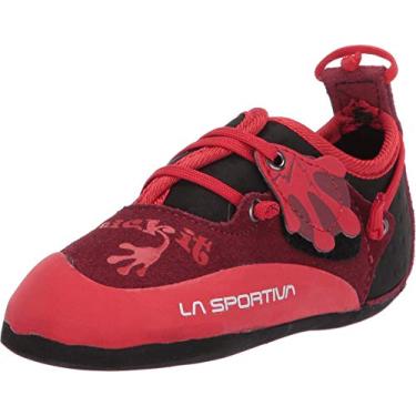 Imagem de La Sportiva Kids' Stickit Rock Climbing Shoes, Chili/Poppy, 32/33