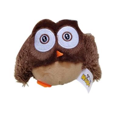 Imagem de Brinquedo Para Pets Mordedor Coruja De Pelúcia Apito Sonoro