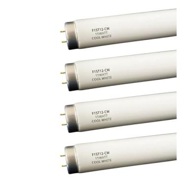 Imagem de Lâmpadas fluorescentes F15T12-CW Branco Frio 15 Watt Lâmpada 4100K, T12 Linear 3,8 cm de diâmetro, G13 Médio 2 Pinos Base de Substituição para Luz de Armário, Armário, Pacote com 4