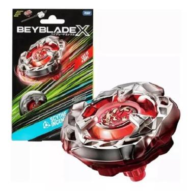 Imagem de Beyblade X Pião Com Lançador Scythe Incendio 4-60T - Hasbro  