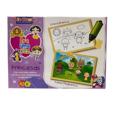 Imagem de Painel Magnético Era Uma Vez...Princesas Brinquedo Educativo - Bate Bu