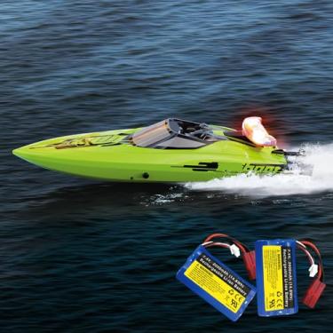 Imagem de Ssccgym Remote Control Speed RC Brushless Boat UDI021 2.4G 35-40km/h Under Motor RC Submarine with LED ights for Hobbies Adults Boys Favor 2Batteries