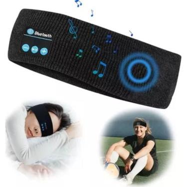 Imagem de Bandana Preta Fone Ouvido Sem Fio Relaxamento Durante O - Zonne