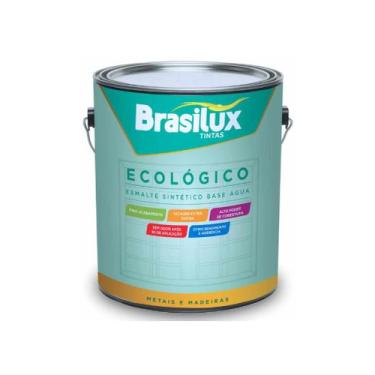 Imagem de Esmalte base agua ecologico base agua sem cheiro 3,6 litros - brasilux