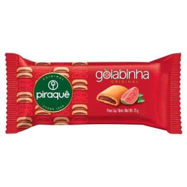 Imagem de Kit c/6 Biscoito Piraquê Recheio Goiabinha 75g - Piraque