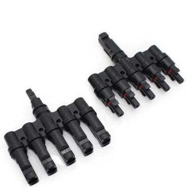 Imagem de Conector Mc4 5 Vias 5X1 40A Ligação Painel Energia Solar - Wordsunligh