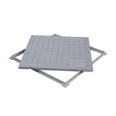 Imagem de Tampa Inspeção Esgoto Energia 40Cm Alumínio Não Enferruja - Gda