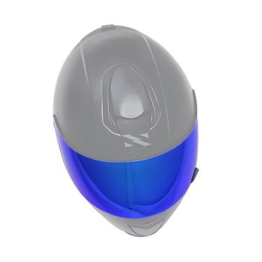 Imagem de Viseira Capacete Norisk Ff391 Razor Revo Azul - Visor 1, Azul