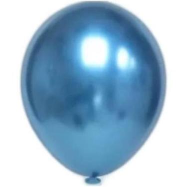 Imagem de Balão 9 Alumínio Azul 25un - Happy Day