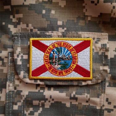 Imagem de Bandeira Florida EUA Patch Bordada passar a ferro ou costura - BR44
