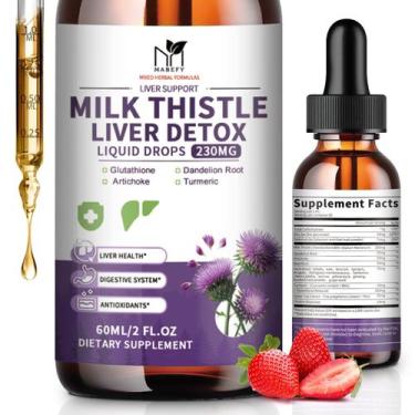 Imagem de Suplemento MABEFY Milk Thistle Liver Cleanse 230 mg de silimarina