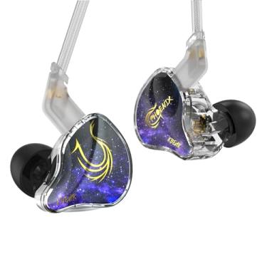 Imagem de keephifi KBEAR Monitores intra-auriculares Phoenix, fones de ouvido com fio, 10 mm DD+PET IEMs, fones de ouvido estéreo de alta fidelidade desconectados de uma peça para cantores, músicos, audiófilos