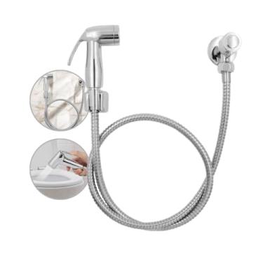 Imagem de Ducha Higiênica para Banheiro com Mangueira Flexível 1,2m - Registro em Metal - Duchinha Sanitária ABS Resistente e Fácil de Instalar - UpShop