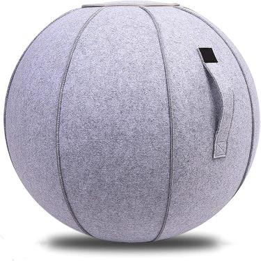 Imagem de Capa para bola de exercício 55 cm, 65 cm, 75 cm, capa para bola de ioga com alça, proteção para cadeira de assento, capa para bola suíça para uso multiuso, 5,75 cm